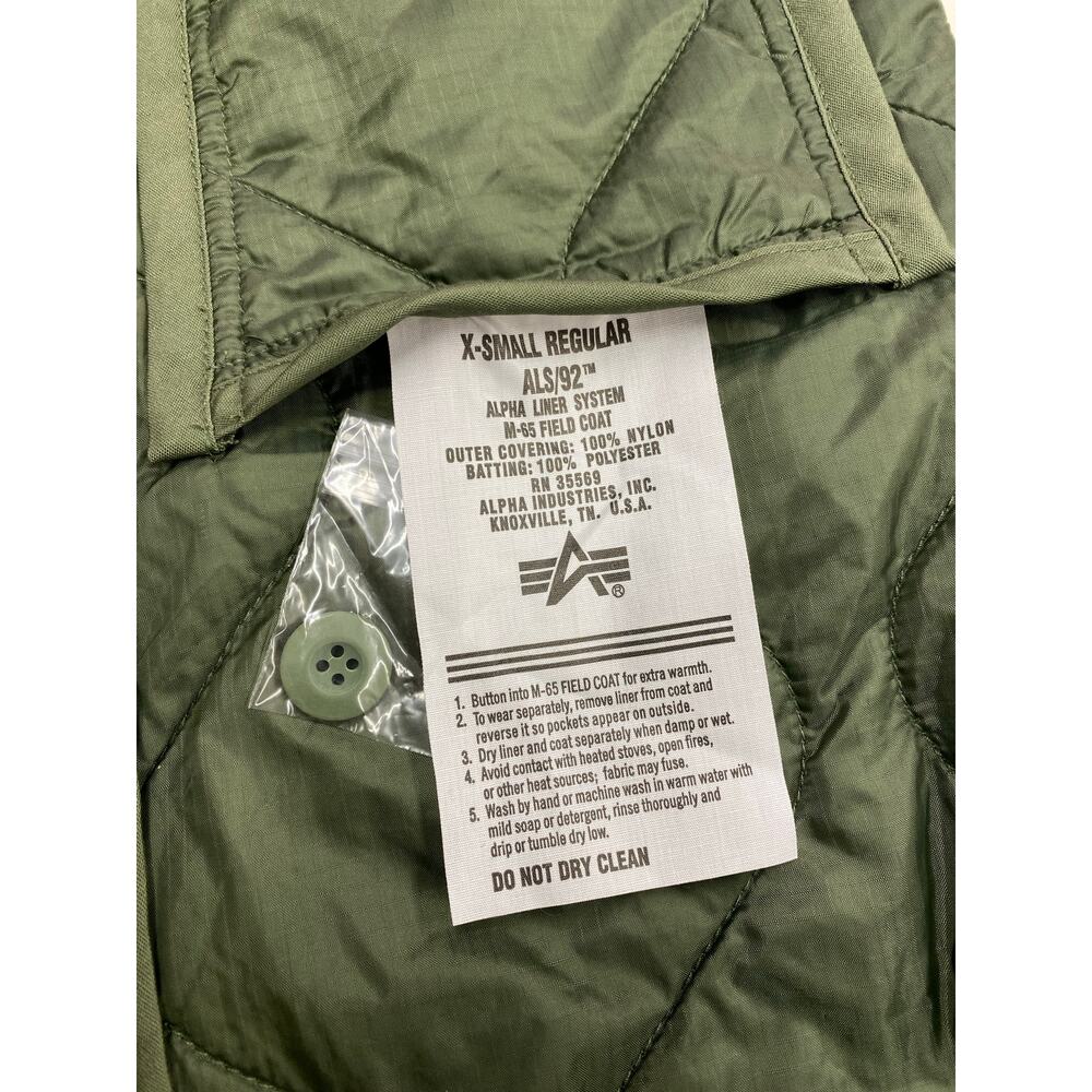 Alpha Industries USA ALS/92 Alpha Liner System insulation for M-65 field coat XS - Picture 7 of 7